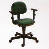 Cadeira digitador clssica secretria giratria tecido verde