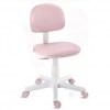 Cadeira Giratria Kids Color - Courino rosa beb base branca